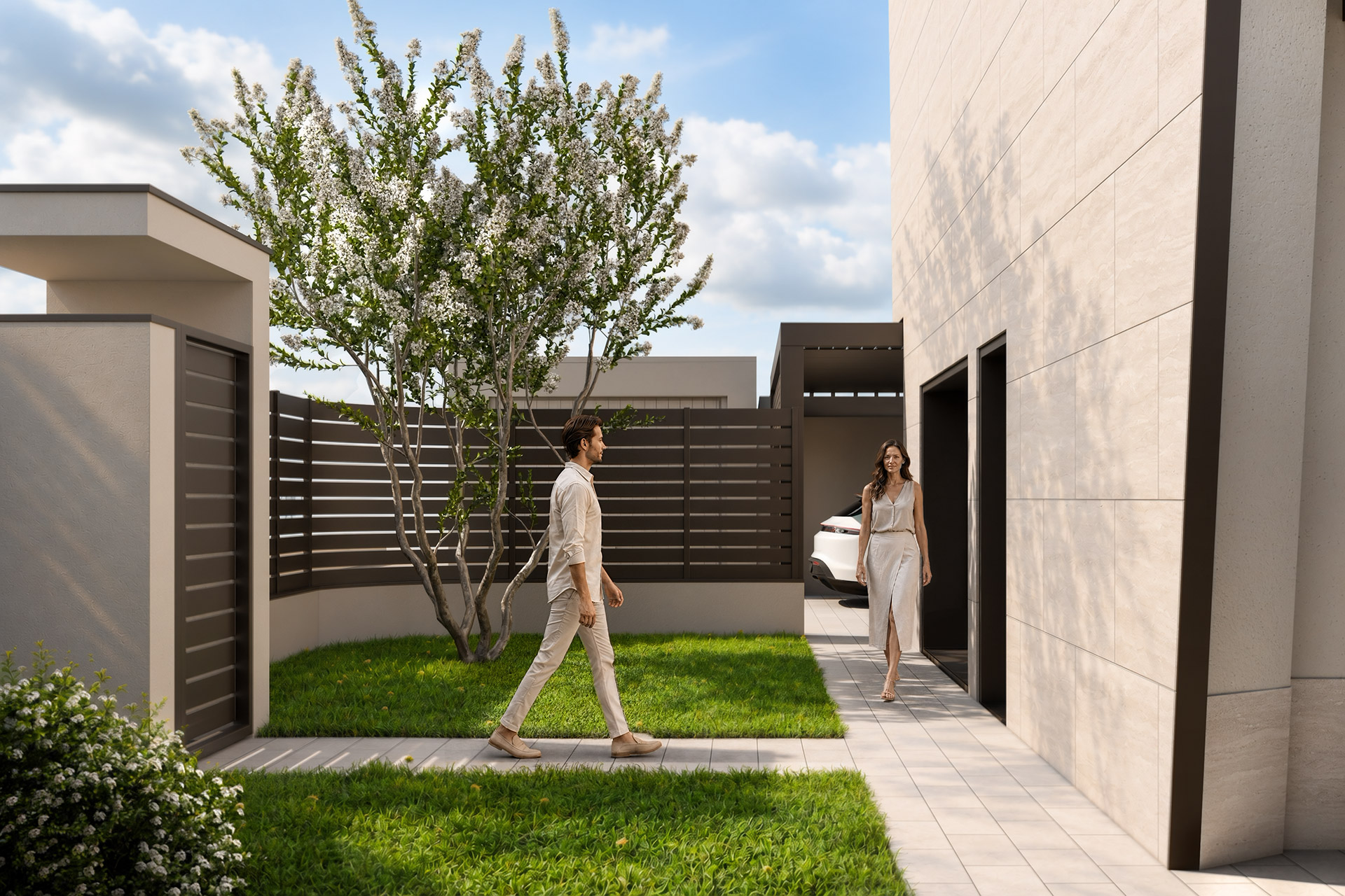 Villa Angolare — la relazione con l’esterno