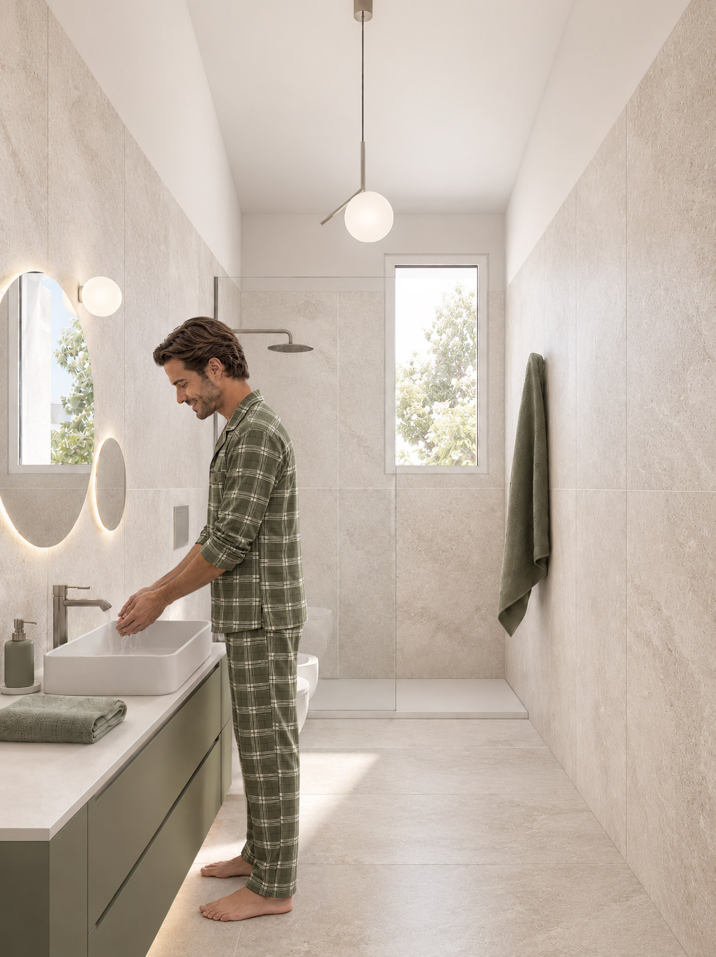 Villa Angolare — interpretazione del bagno