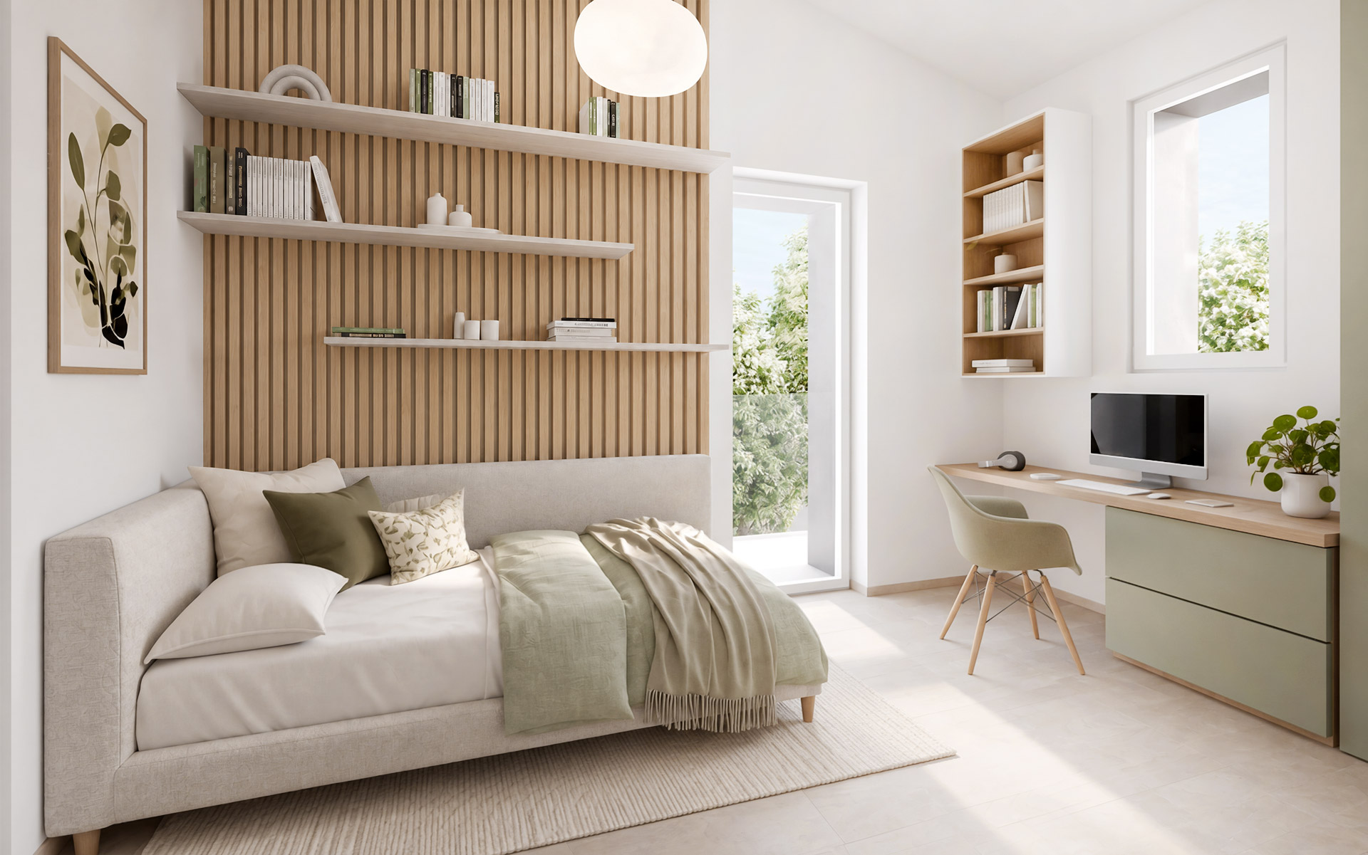 Villa Angolare — interpretazione della camera da letto