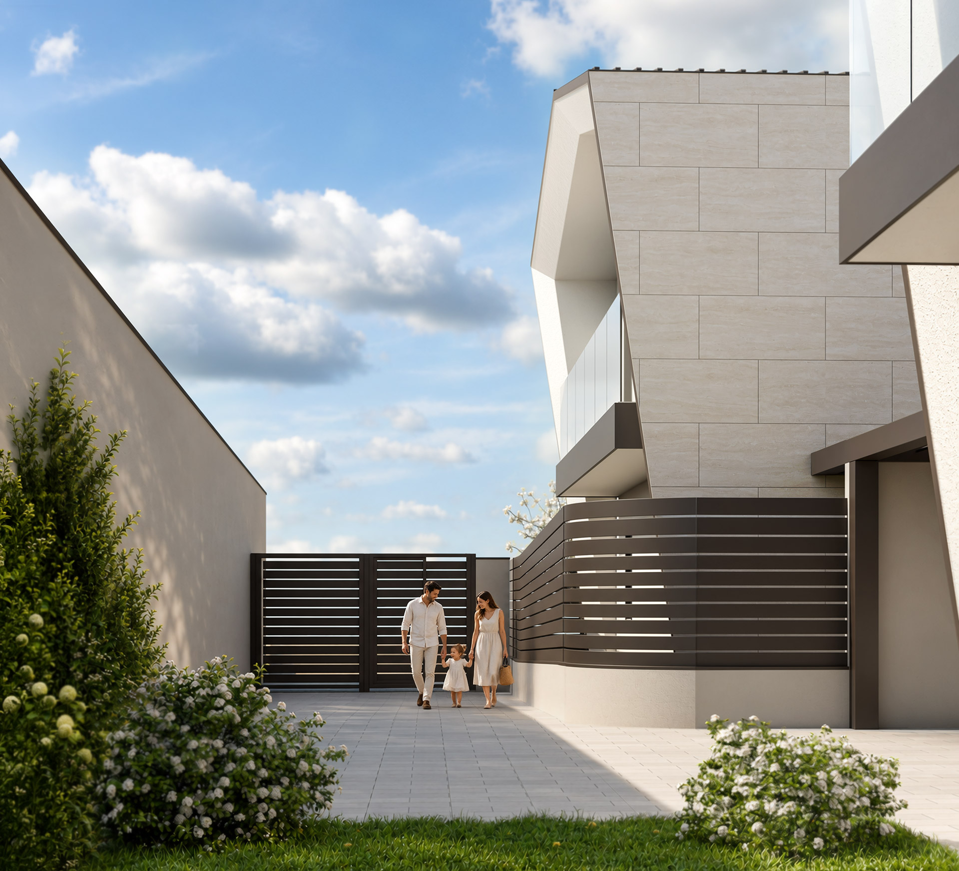 Villa Centrale — facciate e accessi