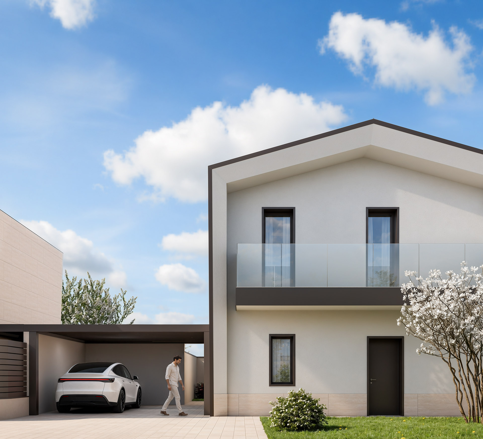 Villa Centrale — architettura e spazi privati